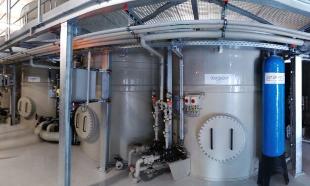 Abwasserbehandlungsanlage im Solarzellenwerk