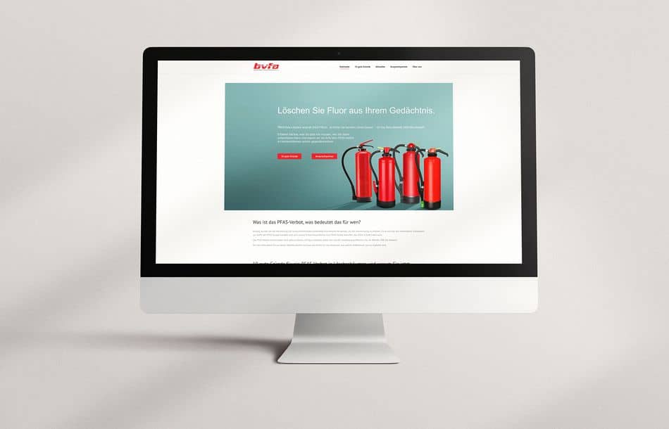 Verbot der Schaumfeuerlöscher mit Fluor geplant. bvfa zeigt Antworten und Informationen auf einer neuen Webseite (Bild bvfa)