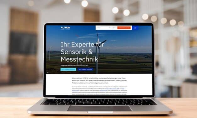 Webauftritt von Althen Sensors und Controls