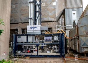 Der Praxistest in einer Pilotanlage der Phoenix-Zementwerke in Beckum zeigt: Eine CO2-Reduktion um 90 Prozent ist in der Zementproduktion möglich. (Foto: Tim Luhmann/GEA)