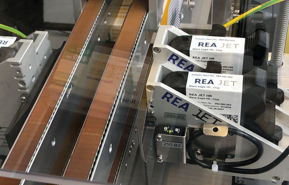 Auf der Achema präsentiert Rea Elektronik seine Produktlinien, inklusive neu entwickelter Beschriftungstinten Auf der Achema präsentiert Rea Elektronik seine Produktlinien, inklusive neu entwickelter Beschriftungstinten.