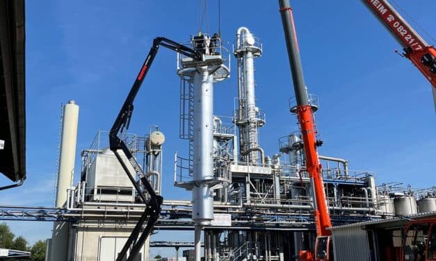 Neue Ventilbodenkolonne in Offingen