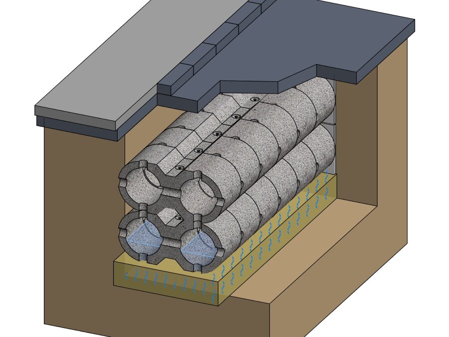 Element für oberflächennahe Versickerung