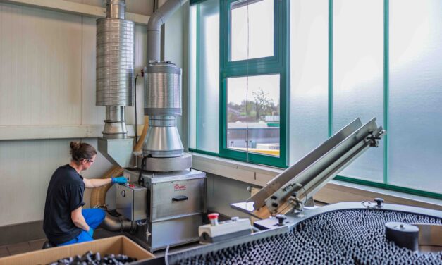 Zentrale Absauganlage in der Fischfutterproduktion